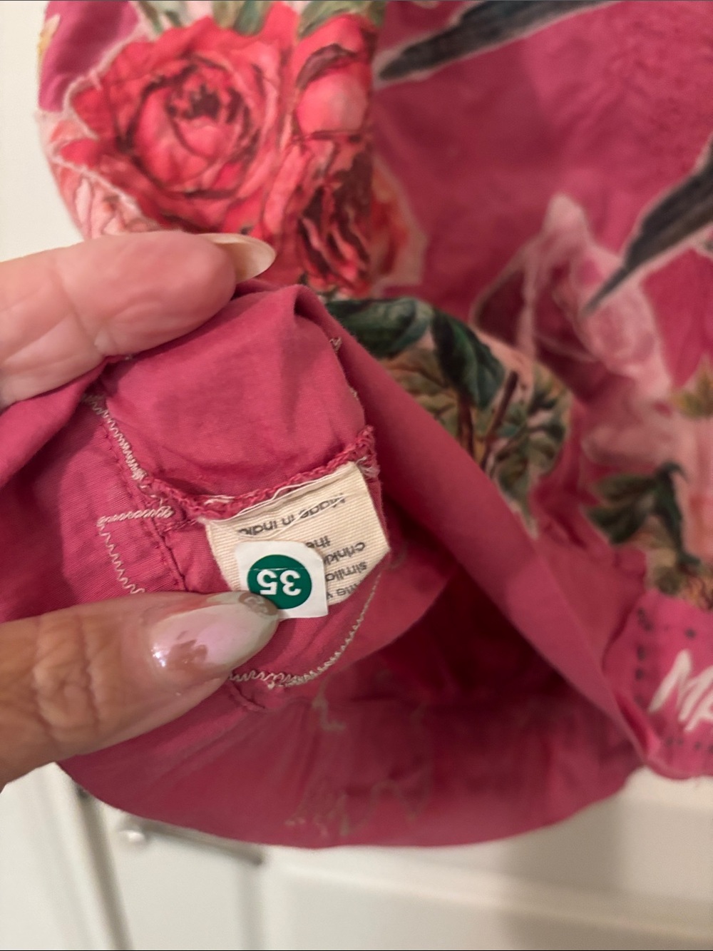 Magnolia Pearl Pink Floral Boho blouse - Picture 8 of 8